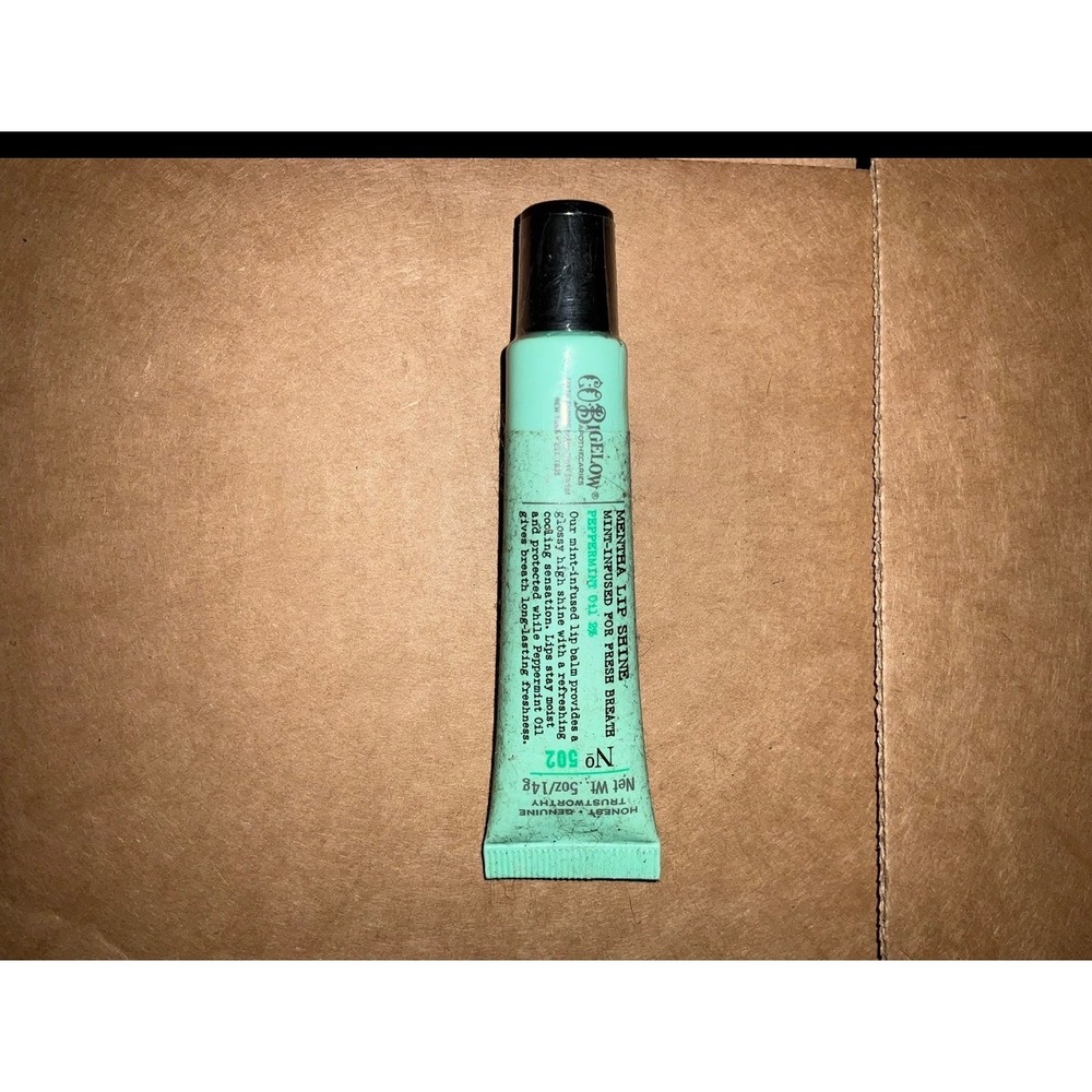 C.O. Bigelow Mentha Lip Shine No 502 Peppermint Oil Cooling High Shine Gloss